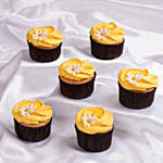 Sunny Daisy Red Velvet Delights Cup Cake