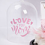 طقم كارولين سفيدبوم سواروفسكي مع ورده أبدية