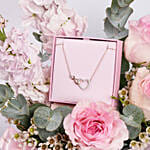 Swarovski Infinity Heart Necklace Gift Box For Her