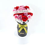 Teachers Day Mix Color Roses Sleeve Arrangement