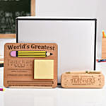 هدايا كومبو - مجموعة حامل الملاحظات اللاصقة وقلم مخصصين