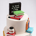 Teachers Tribute Red Velvet Cake