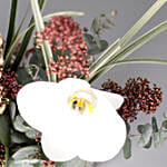 هدية باقة ورد شكل قلب ذهبي