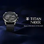 Titan Quartz Analog Watch for Men Exquisitely Gift Boxed With White Rose N Chocolate