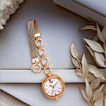 Titan Raga Delight Pink Dial Analog Watch for her - Paired with a Multicolor Flower Bouquet