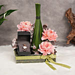 ساعة تيتان راجا نسائية وباقة ورد