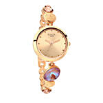 ساعة تيتان راغا نسائية مع صينية ورود