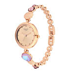 ساعة تيتان راغا نسائية مع صينية ورود