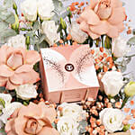 ساعة تيتان راغا نسائية مع صينية ورود