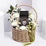 ساعة تيتان وورك وير كواتز رجالية و سلة ورد