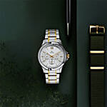 ساعة تيتان وورك وير كواتز رجالية و سلة ورد