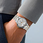 ساعة تيتان وورك وير كواتز رجالية و سلة ورد