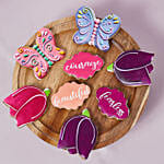 كوكيز على شكل توليب و فراشات