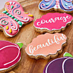 كوكيز على شكل توليب و فراشات