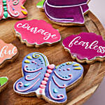 كوكيز على شكل توليب و فراشات