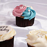 Twilight Whirl Chocolate Cupcake