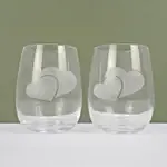 Two Hearts Glasses