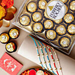 Understated Elegance Rakhi Bundle N Ferrero Rocher 24 Pcs