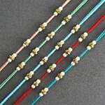 Understated Elegances Beads Rakhi Set Of 5