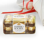 Valentine 6 Roses Bouquet With Ferrero Rocher