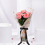 Valentines 6 Garden Roses Bouquet