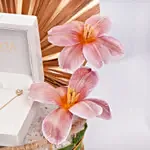 طقم فيغا قلب ألماس وأقراط لها