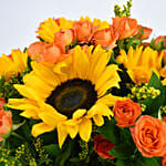 Vegan Fruit Cake with Flowers