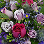 كومبو عيد ميلاد باقة ورد و شوكولاتة جوديفا