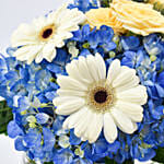 Vintage Dude Birthday Cake and Flowers