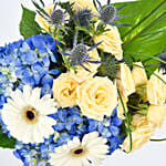 Vintage Dude Birthday Cake and Flowers