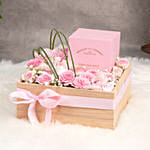 Wallace & Co scented candle in a flower tray