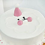 Whimsical Cloud Bear Vanilla Cake 8 Portion