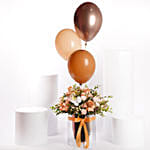 همس الزهور | فازة ورد و بالونات