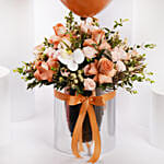 همس الزهور | فازة ورد و بالونات