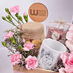 هدية بوكس هدايا وكوب مطبوع للأم