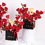 همسة حب | 4 باقات حمراء