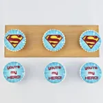 You Are My Hero Cupcakes