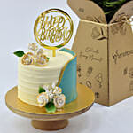 Your Special Birthday Celebration Red velvet Cake with Flowers