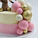 Yummy Teddy Red Velvet Cake