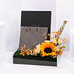 Cerruti 1881 Alessia Gold Plated Crystal Necklace And Earrings Set