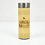 National Day Engraved Bamboo Bottle