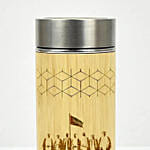 National Day Engraved Bamboo Bottle