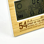 National Day Engraved Table Clock