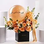 Anniversary Elegant Flower Box Arabic