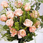 قلب الطبيعة | باقة ورد خوخي