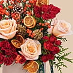 Christmas Rose And Berry Box