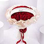 بوكيه ورد أحمر حب العمر