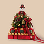 Christmas Snowman Chocolate Arrangement