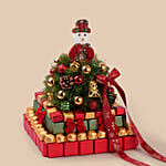 Christmas Snowman Chocolate Arrangement