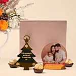 Christmas Chocolate Box with Festive Floral Mug